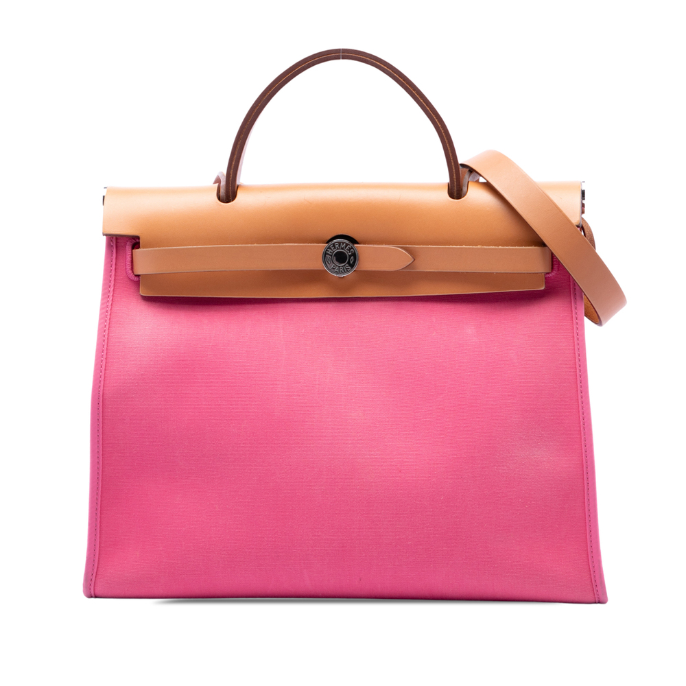 Pre-Loved Hermes Toile Herbag Zip 31